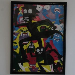 Art Rick and Morty painting